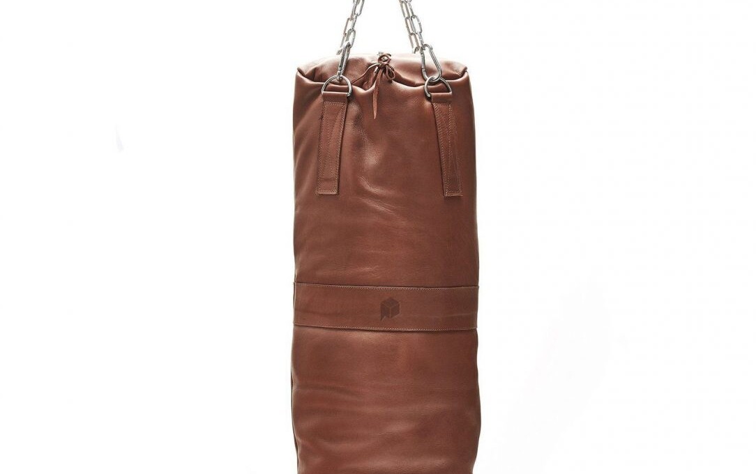 Retro heavy Leather Punch Bag