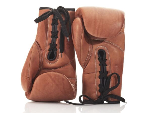 Deluxe Leather Lace Boxing Gloves