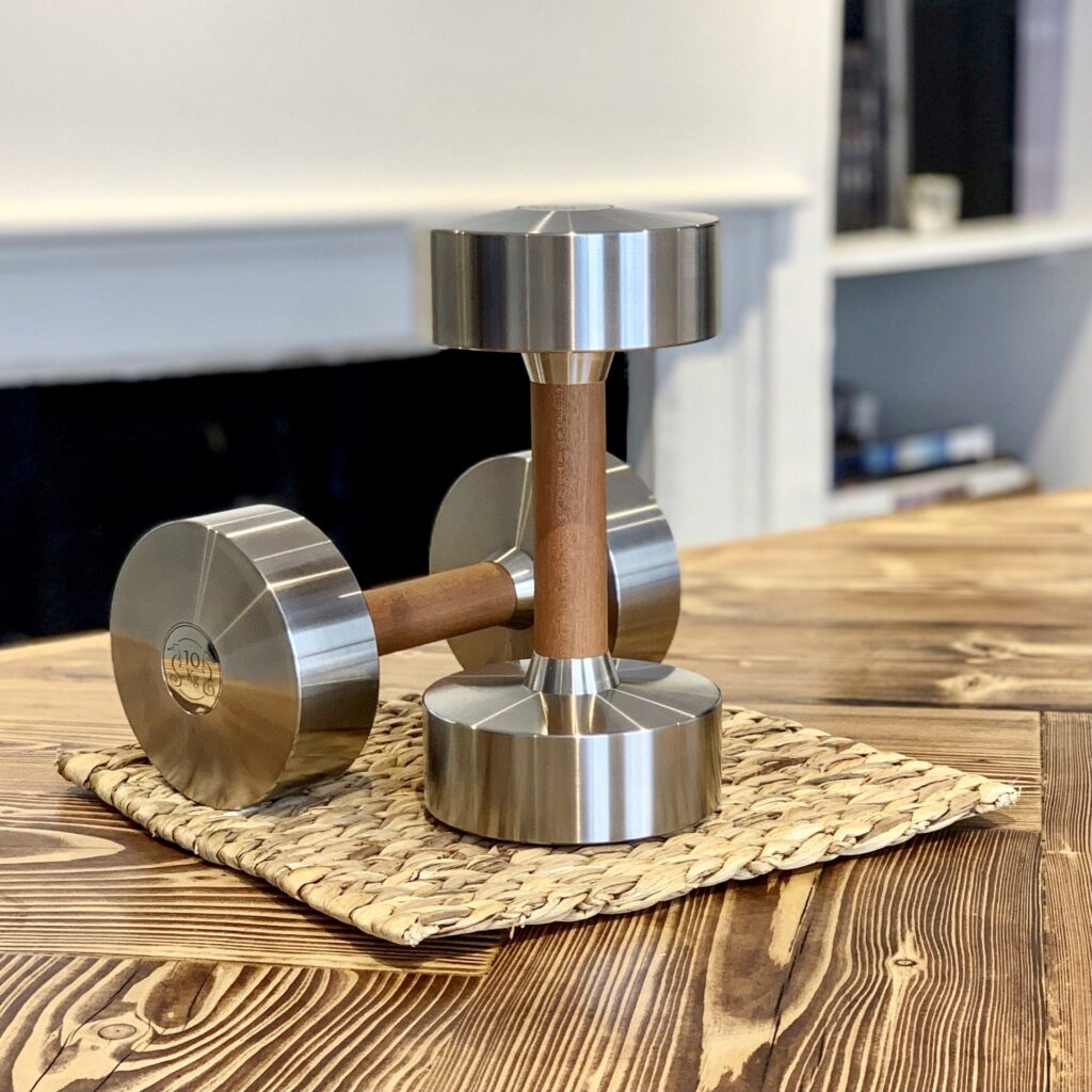 wood dumbbells