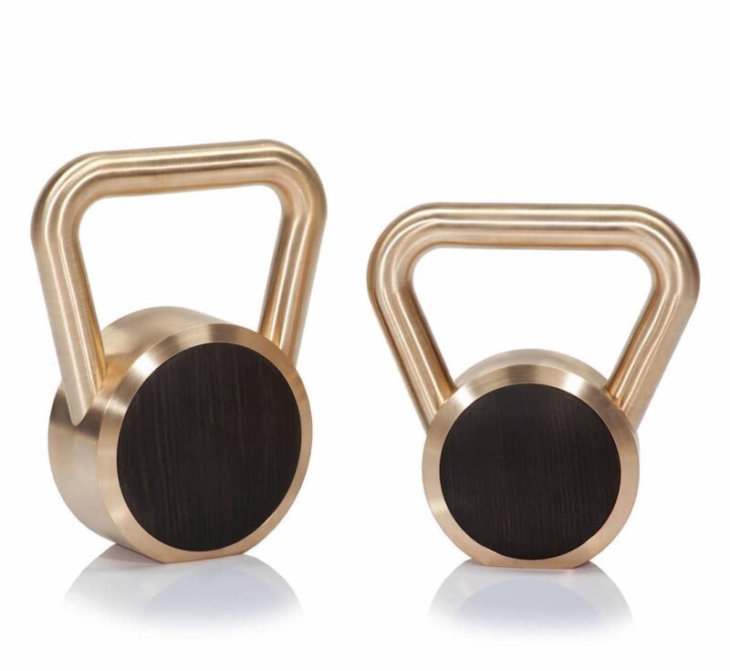 gold kettlebells