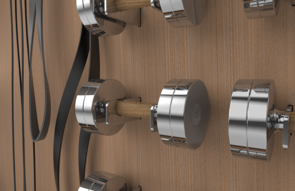 gym storage wall