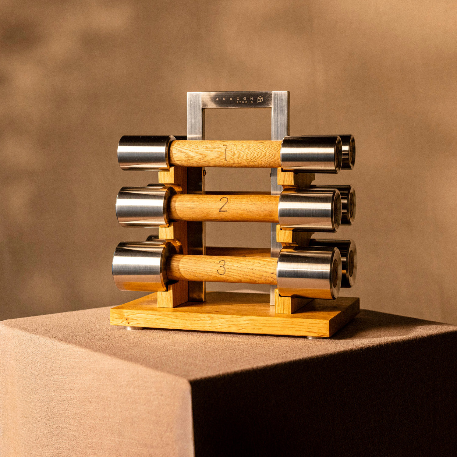 Luxury Pilates Hand Weights - Oak