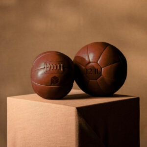 leather medicine ball